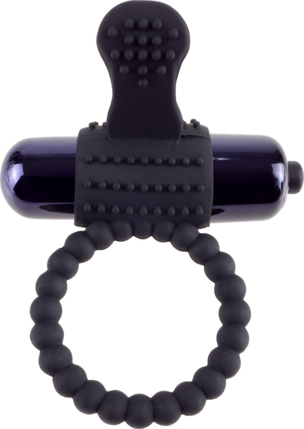 Fantasy C Ringz - Vibrating Silicone Super Ring - Black - Image 2